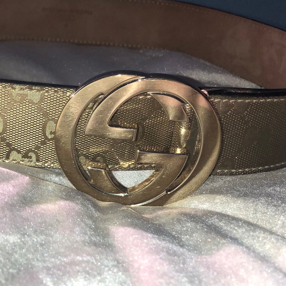 GUCCI Belt Monogram Imprime GG Belt